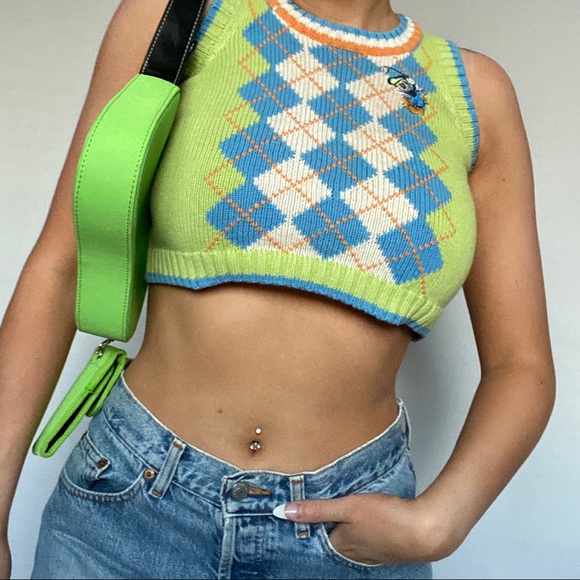 Disney Tops - Disney Mickey Mouse Cropped Sweater Vest